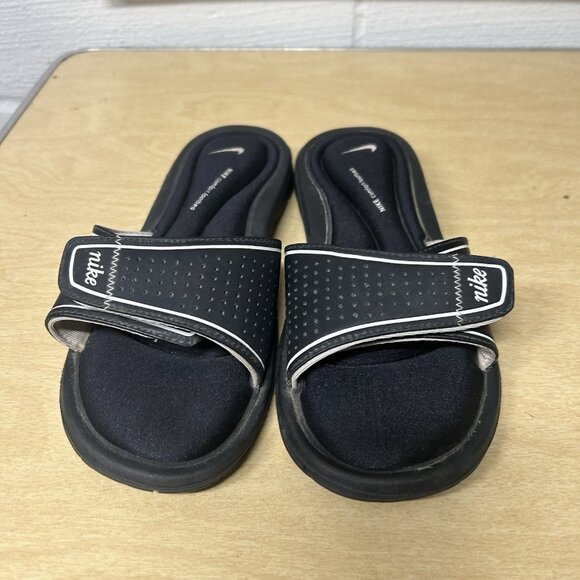 Nike Comfort Slide Memory Foam Black Women’s 6 Flip Flop Sandals 360683-011 - Picture 3 of 9
